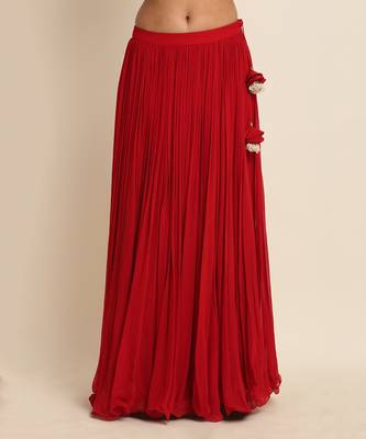 Red Kurta Lehenga Set 5