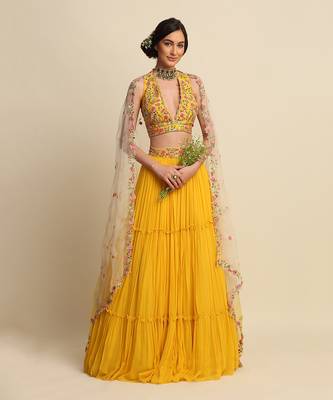 Yellow Lehenga Set 1