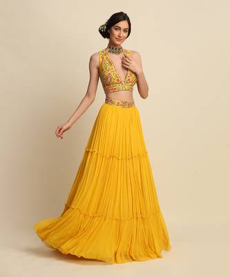 Yellow Lehenga Set 2