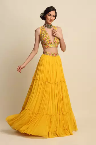 Yellow Lehenga Set