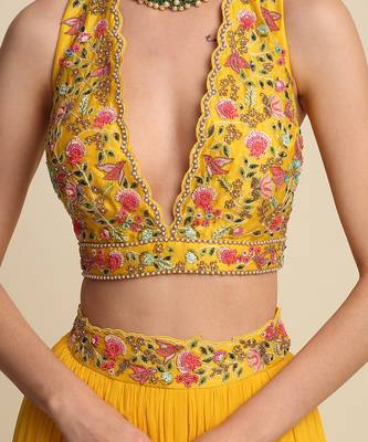 Yellow Lehenga Set 4