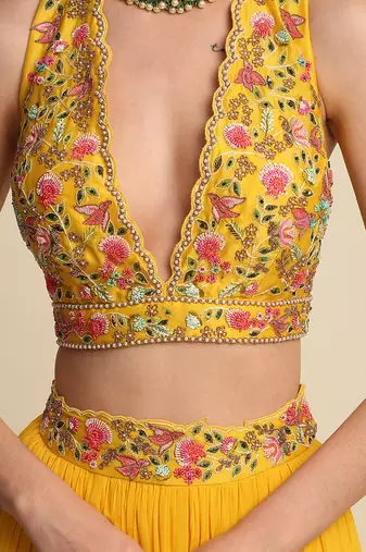 Yellow Lehenga Set