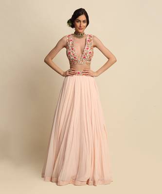 Blush Pink Lehenga Set 1