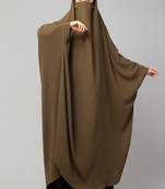 Olive Kashibo Plain Abaya
