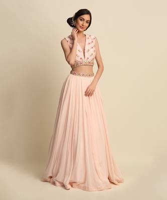 Blush Pink Lehenga Set 1