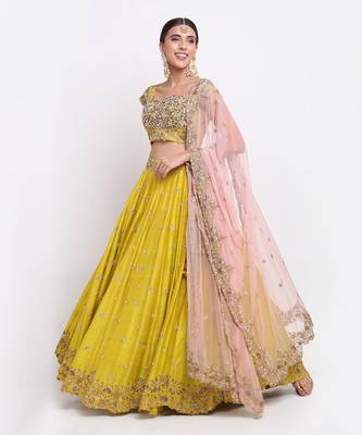 Mehendi Green Lehenga Set 1