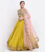 Mehendi Green Lehenga Set