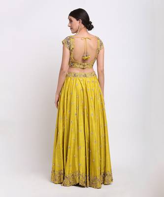 Mehendi Green Lehenga Set 3