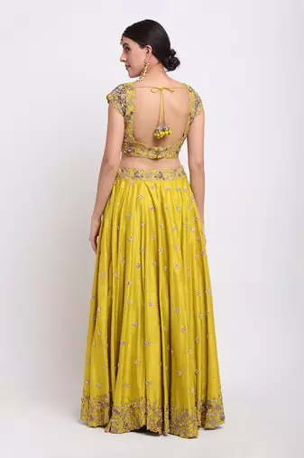 Mehendi Green Lehenga Set
