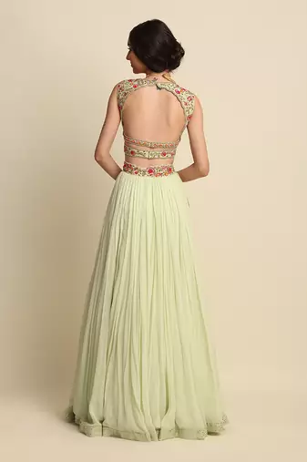 Mint Green Lehenga Set