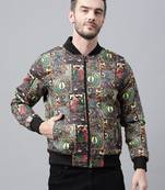 Hangup Jacket Men Casual Multi Regular Fit J31_FS_Print_Jacket
