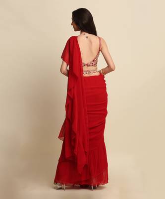 Red Saree Set 3