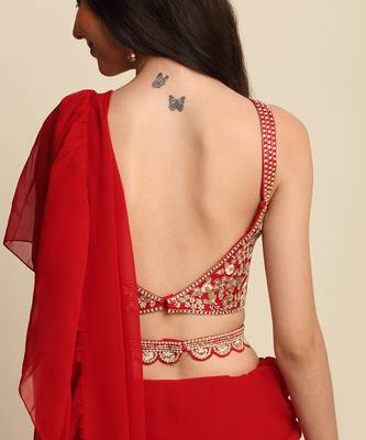Red Saree Set 5