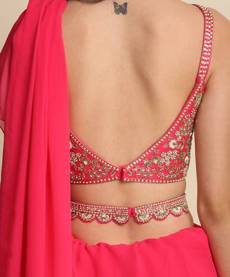 Fushia Saree Set 5