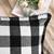Lushomes Square Cushion Cover with Blanket Stitch, Cotton Sofa Pillow Cover Set of 2, 18x18 Inch, Big Checks