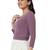Salwar Studio Women's Violet Woolen Lycra Stretchable Readymade Saree Blouse