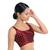 Salwar Studio Women's Maroon Silk Readymade Saree Blouse