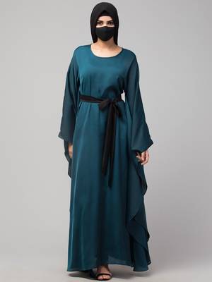 Designer Kaftan Like Dress With Belt in Nida Fabric 3