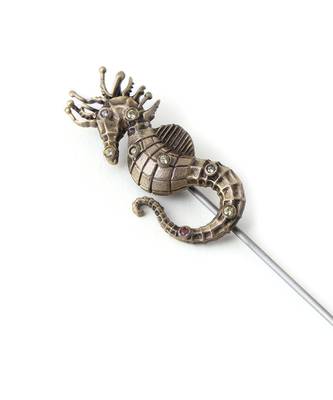 Crowned Sea horse Lapel Pin 3