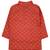 Snowflakes Boys Kurta With Diamond Prints & Pyjama Set  - Orange