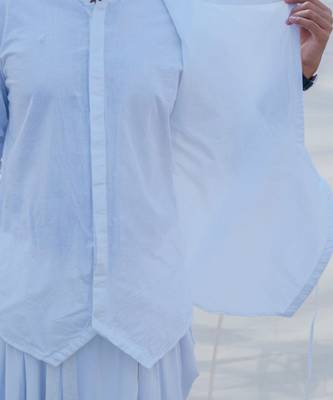 White Divine Cotton Kurta 3