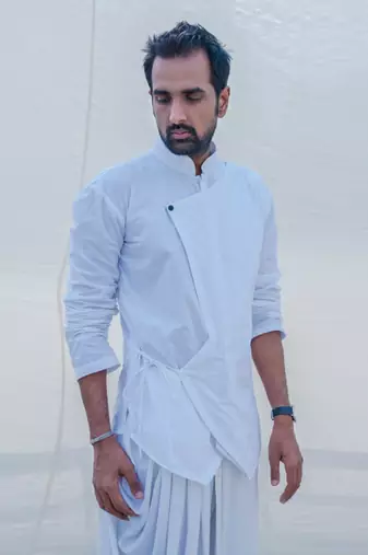 White Divine Cotton Kurta