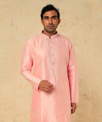 Pink Emb. Kurta Set 3