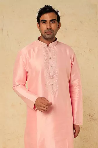 Pink Emb. Kurta Set
