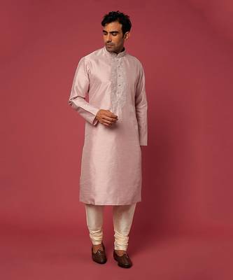 Mauve emb. Kurta set 1
