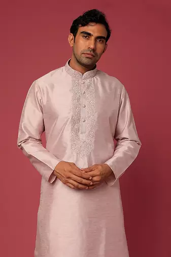 Mauve emb. Kurta set