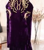 Sale New Velvet Moroccan Dubai Kaftans Farasha Abaya Fancy Long Gown Aari Wedding Dresses