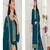 peacock blue embroidery swarovski diamons silk unstitch straight fit churidar salwar suits
