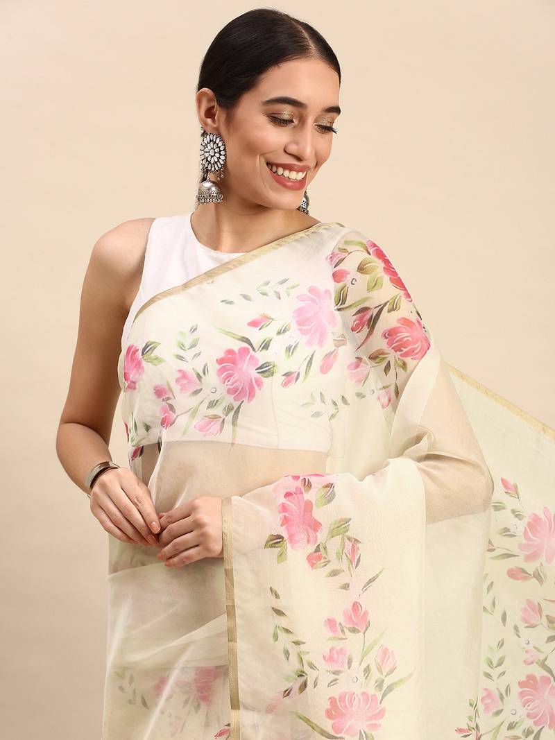 OG34 - Organza Saree main image 1
