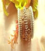 Runjhun Kundan Traditional Designer Gold Plated Bracelet Bangles 