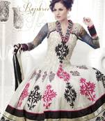 Pretty Off White Long Anarkali Suit
