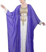 Sale !! Royal Kaftan Moroccan Islamic Beach Abaya Farasha Party Wear Floor Length Dress For Women