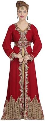 Royal Dubai Kaftan Moroccan Islamic  Abaya Farasha Party Wear Floor Length Dress For Women 1
