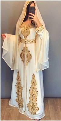 Royal Dubai Kaftan Moroccan Islamic  Abaya Farasha Party Wear Floor Length Dress For Women 1