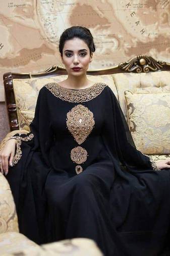 A-line Islamic Kaftan Dress