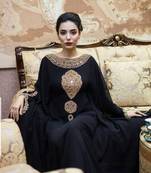 Royal Dubai Kaftan Moroccan Islamic  Abaya Farasha Party Wear Floor Length Dress For Women