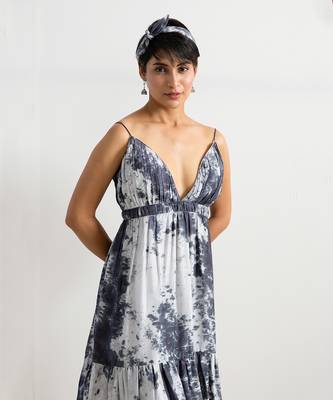 Black Silk Mira Dresses 3