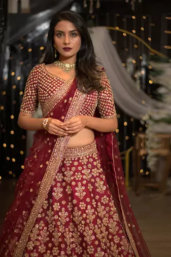 Wine Querishi Lehenga