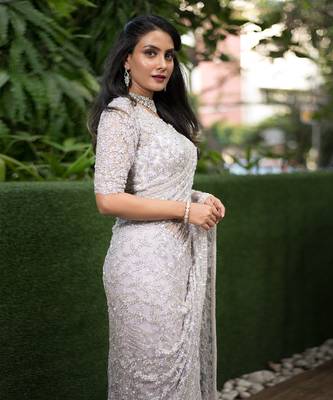 Grey Vougue Saree 5
