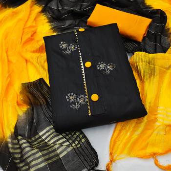 Black embroidered Art Silk salwar 1