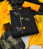 Black embroidered Art Silk salwar
