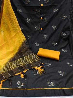 Black embroidered Art Silk salwar 2