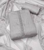 Grey embroidered Art Silk salwar