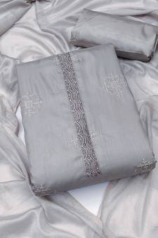 Grey embroidered Art Silk salwar