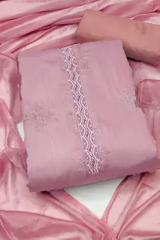 Pink embroidered Art Silk salwar