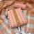 Peach stripes print cotton salwar